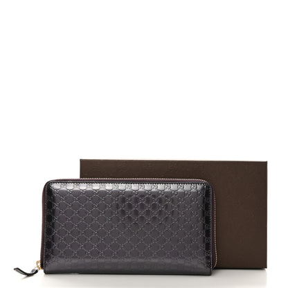 Gucci Shine Microguccissima Zip Around Organizer Wallet Melanzana 8 of 8