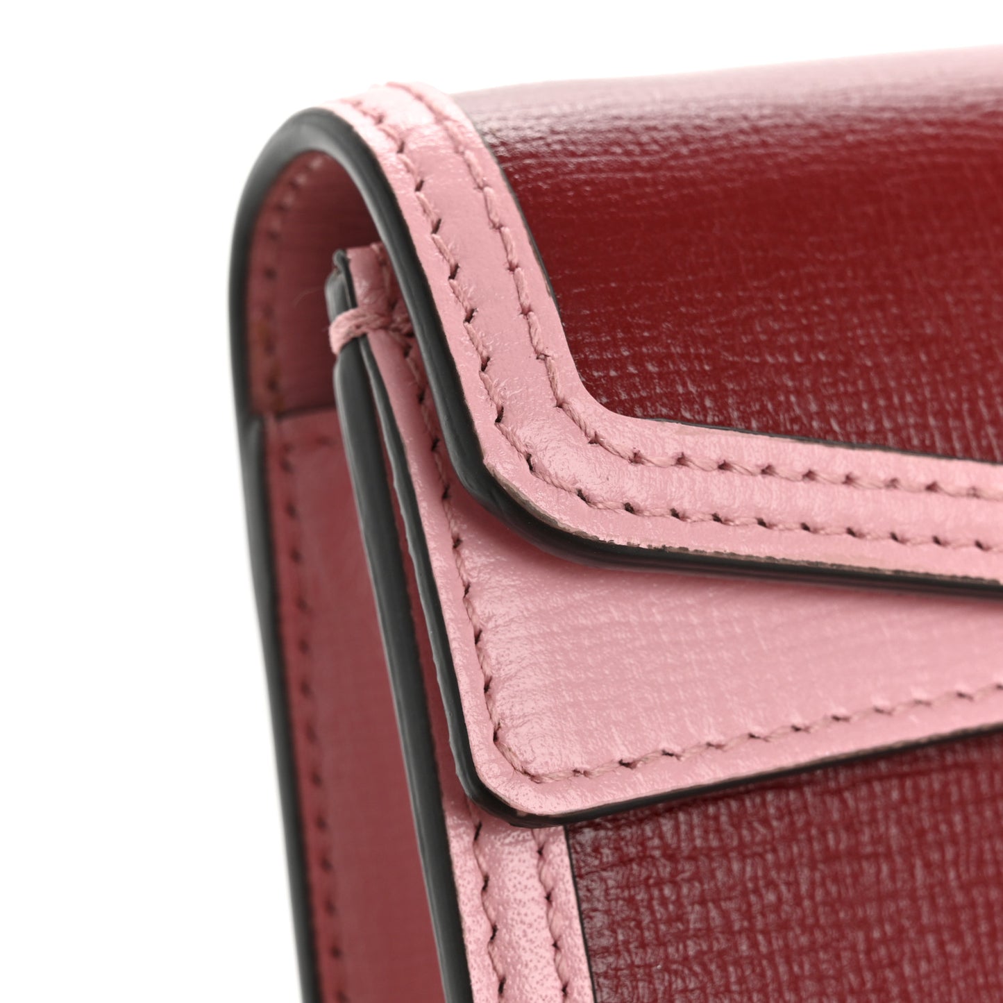 Azalea Calfskin Enamel Super Mini Dionysus Shoulder Bag New Cherry Red Wild Rose Off White