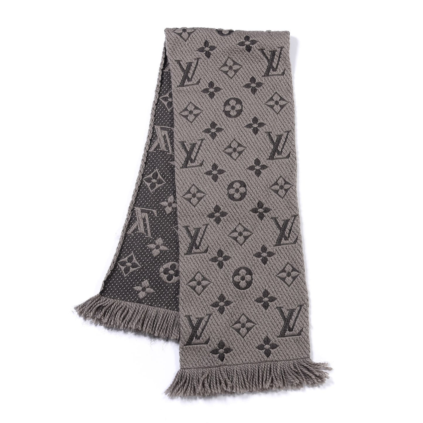 Wool Silk Logomania Scarf Verone