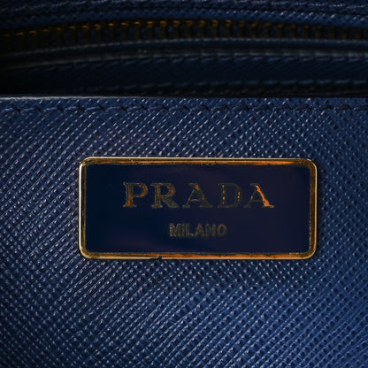 Prada Saffiano Lux Medium Tote Bluette 6 of 8