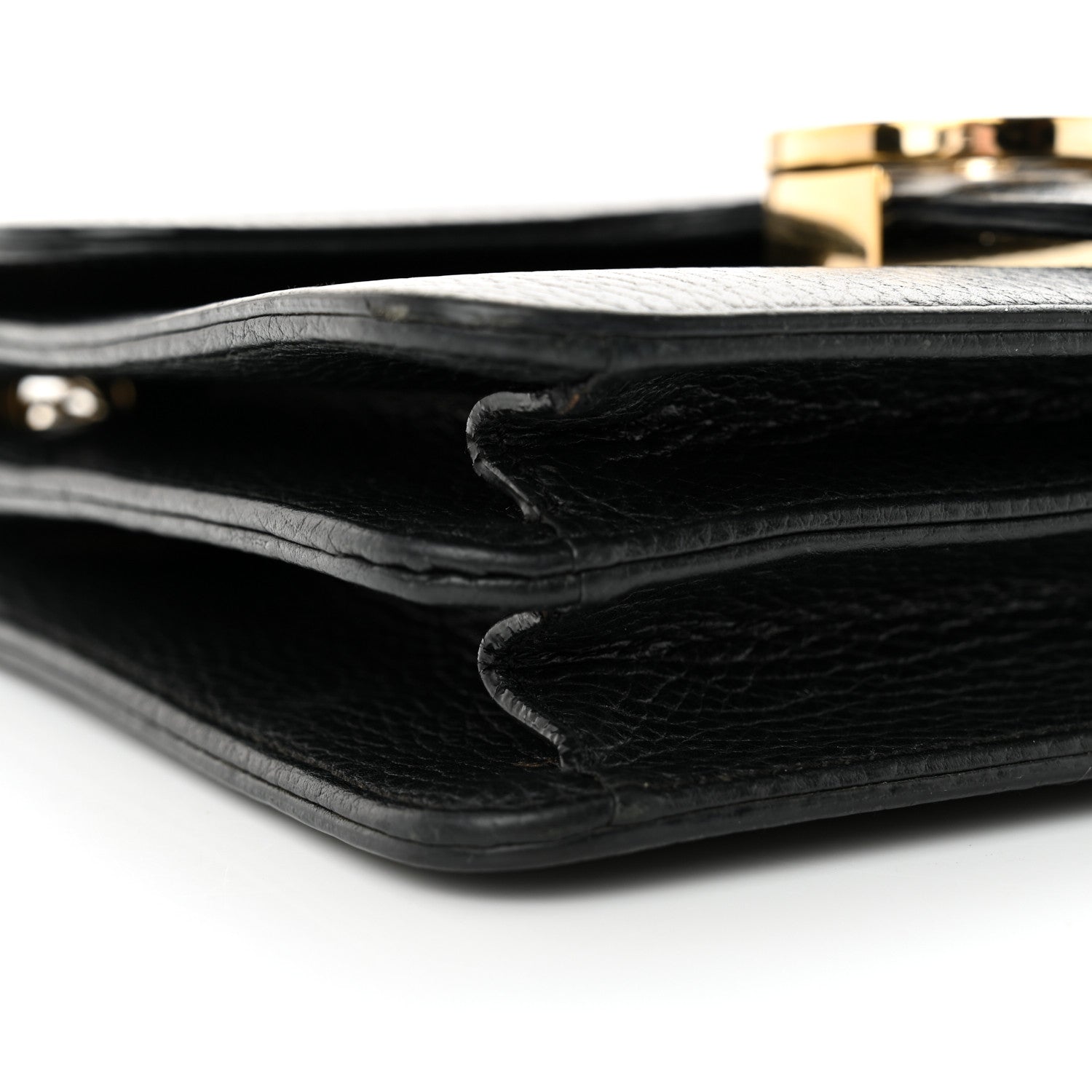 Gucci Dollar Calfskin Small Interlocking G Shoulder Bag Black 9 of 13