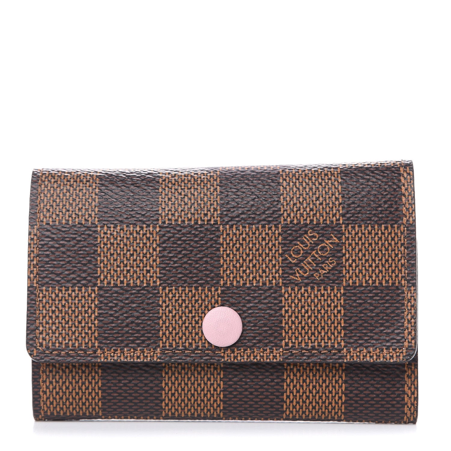 Louis Vuitton Damier Ebene Multicles 6 Key Holder Rose Ballerine 1 of 8