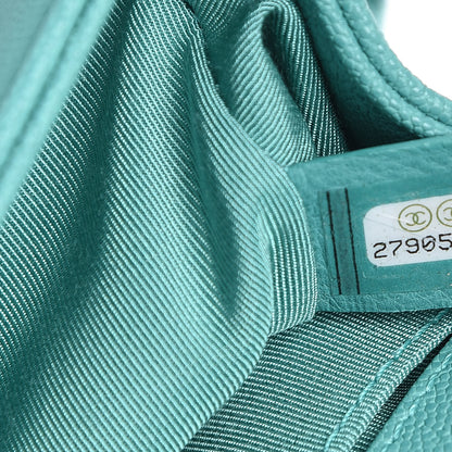 Chanel Caviar Chevron Quilted Small Boy Flap Green 7 of 10
