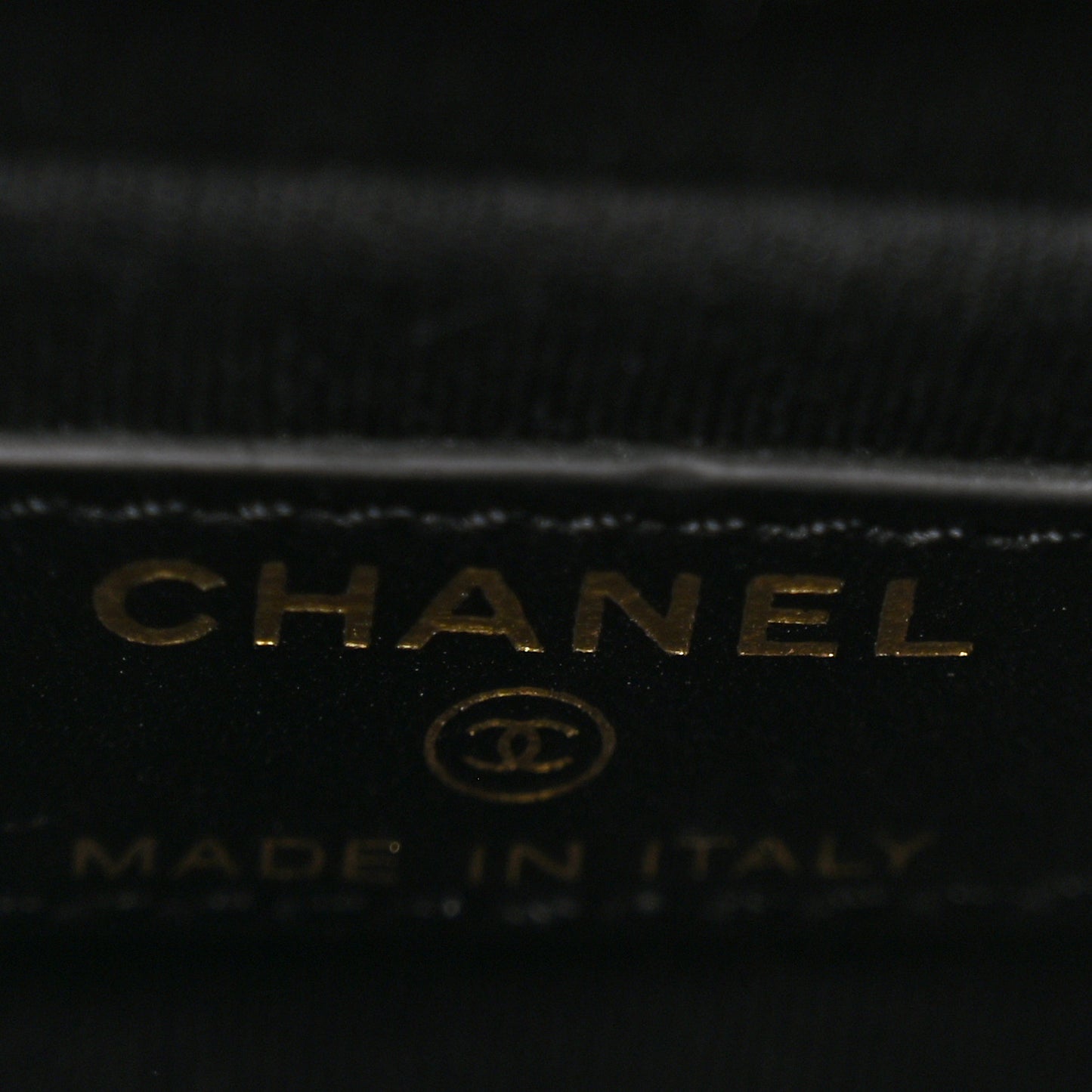 Denim Quilted Double You Mini Flap Black Golden