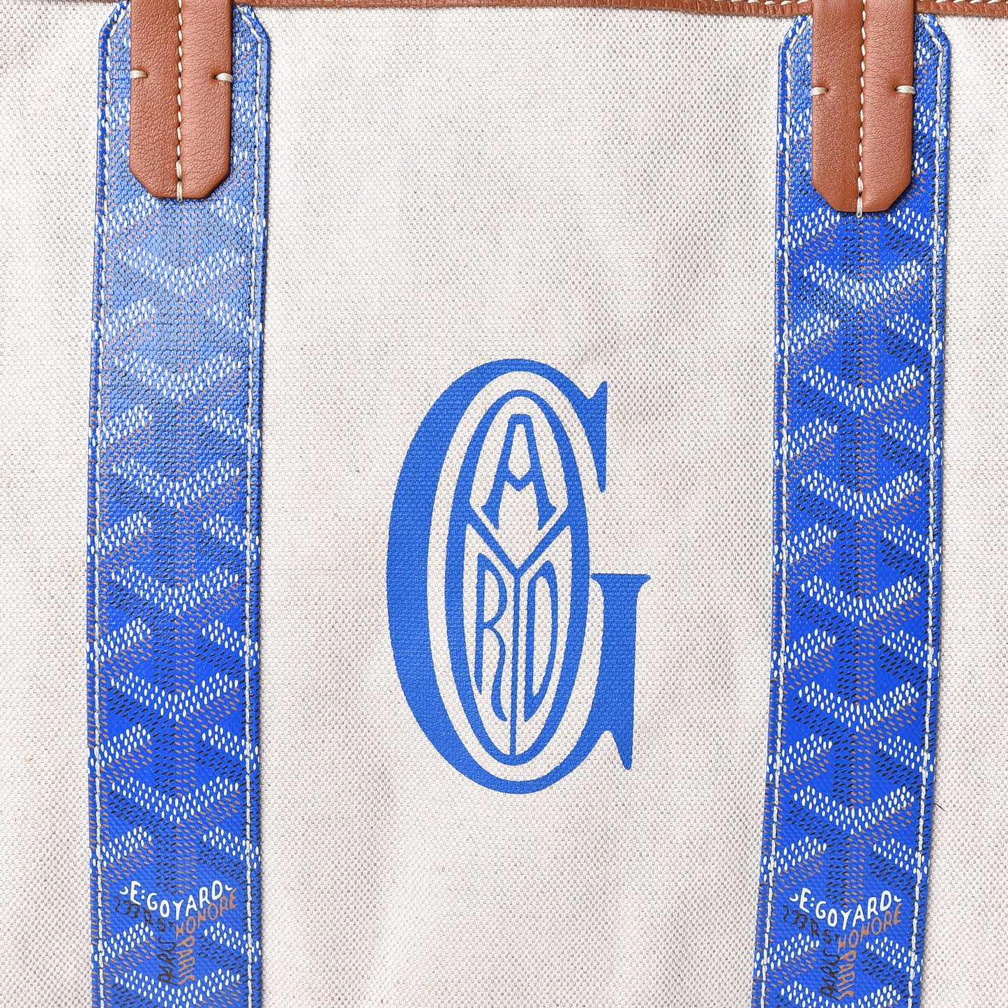 Goyardine Reversible Anjou PM Sky Blue Gold