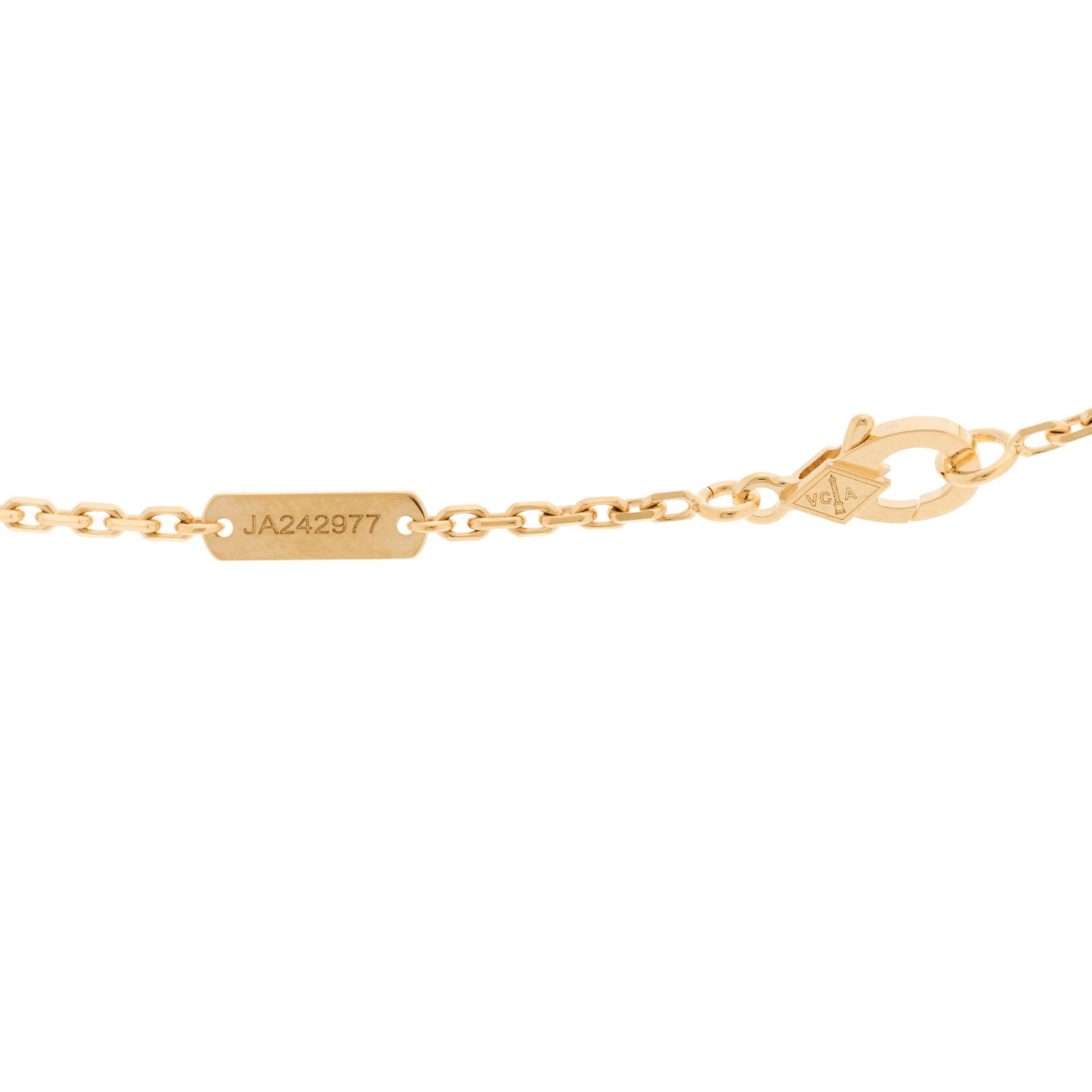 Van Cleef & Arpels 18K Yellow Gold Black Onyx Magic Alhambra Pendant Necklace 4 of 6