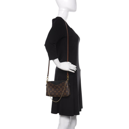 Louis Vuitton Monogram Pallas Clutch Black 2 of 13