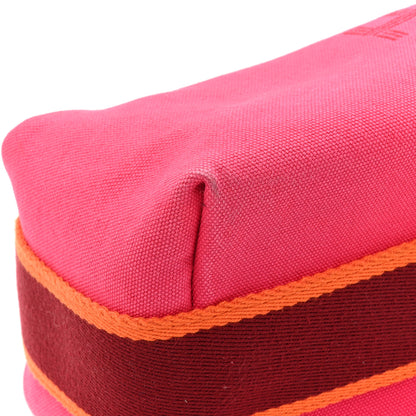 Hermes Canvas Small Bride-A-Brac Pouch Hibiscus 9 of 14