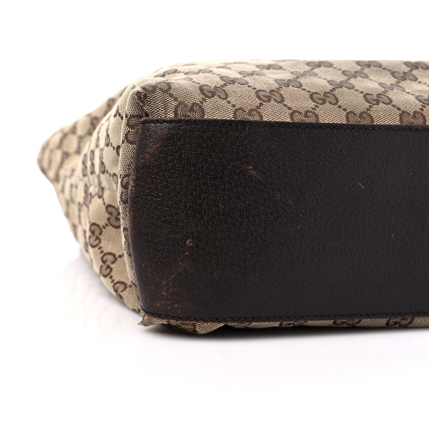 Gucci GG Monogram Large Web Handle Vertical Tote Dark Brown 13 of 17