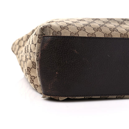 Gucci GG Monogram Large Web Handle Vertical Tote Dark Brown 13 of 17