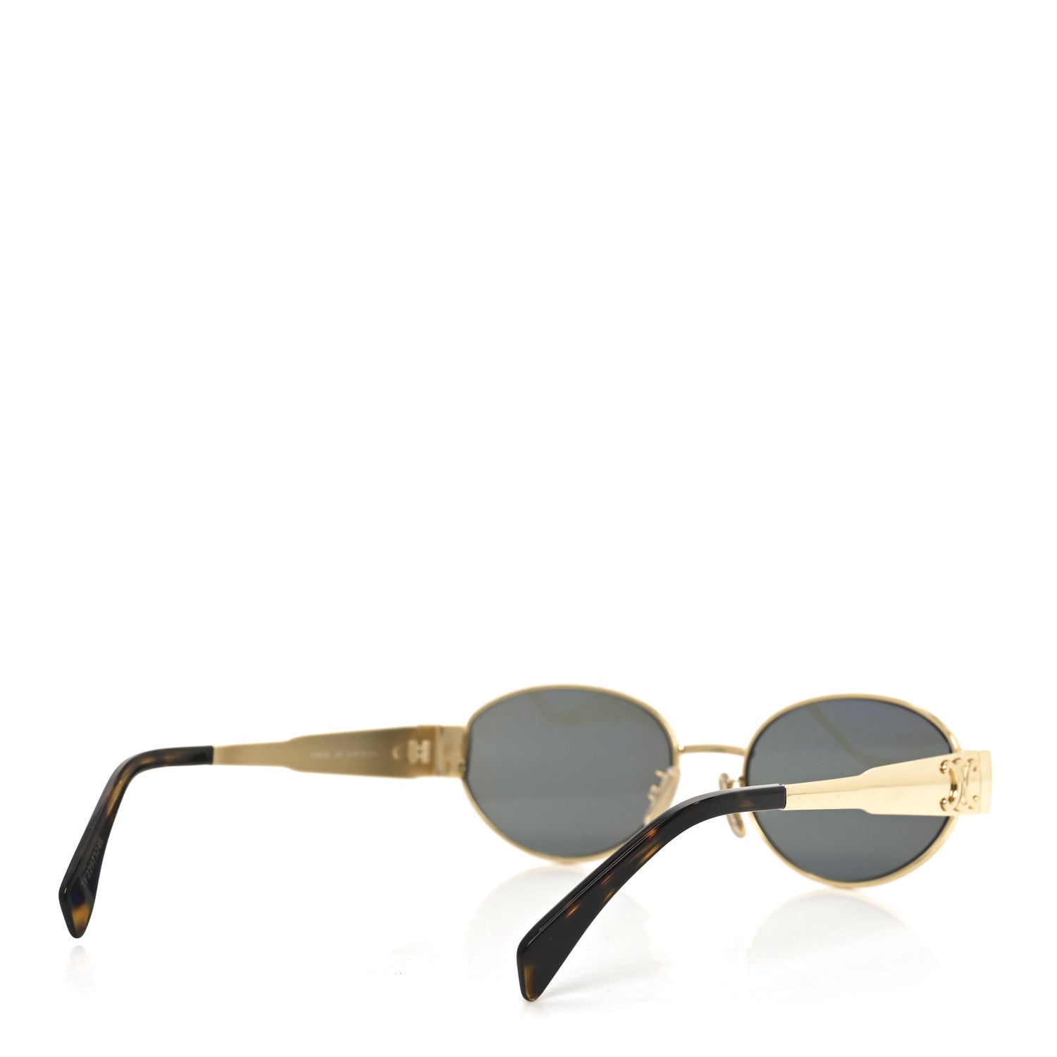 Celine Metal Triomphe 01 Sunglasses CL40235U Gold Green 4 of 7