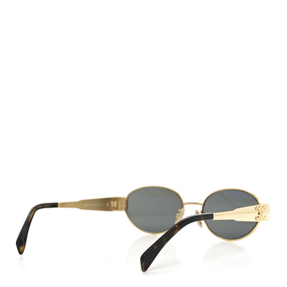 Celine Metal Triomphe 01 Sunglasses CL40235U Gold Green 4 of 7