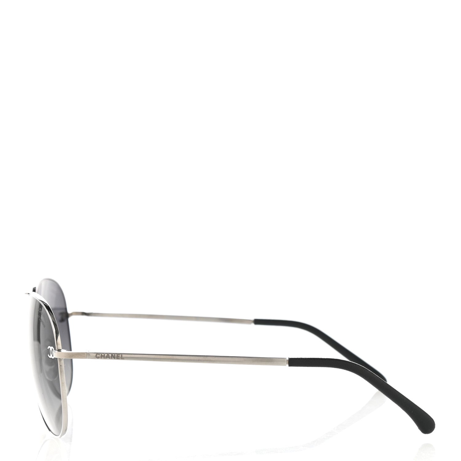 Chanel Aviator CC Sunglasses 4189-T-Q Silver 3 of 8