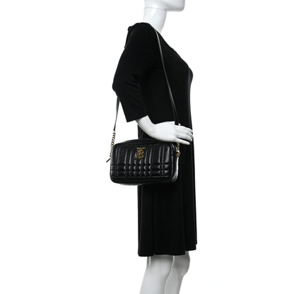 Burberry Calfskin Quilted Small Lola Camera Bag Black 2 of 9