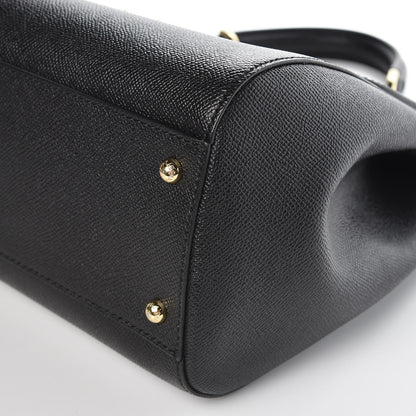 Dolce & Gabbana Dauphine Large Miss Sicily Satchel Black 10 of 12