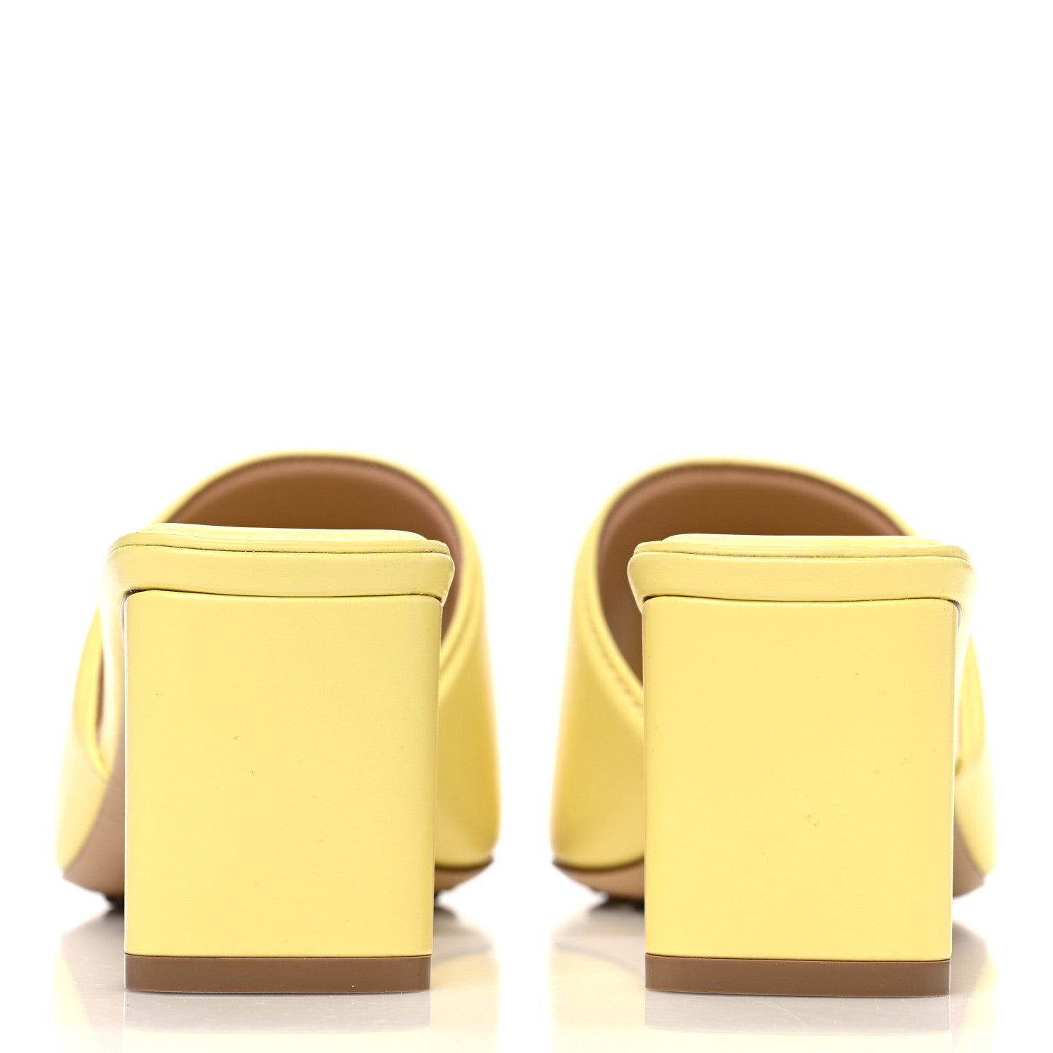 Bottega Veneta Vienna Calfskin The Band Mule Sandals 40 Lemonade