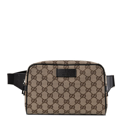 Gucci Monogram Belt Bag Dark Brown 1 of 9