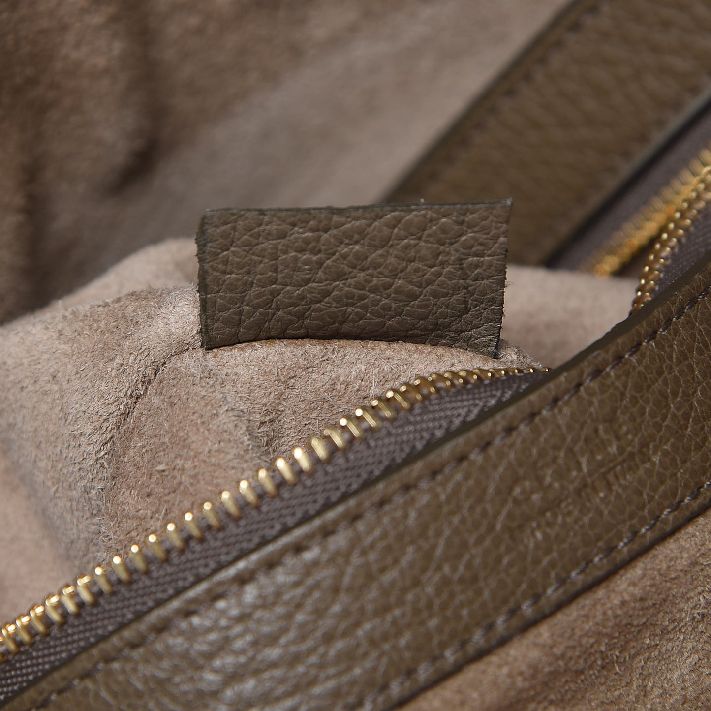 Soft Grained Calfskin Small Belt Cabas Phantom Taupe