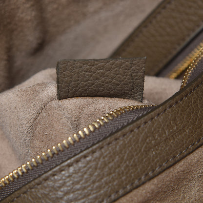 Celine Soft Grained Calfskin Small Belt Cabas Phantom Taupe 8 of 15