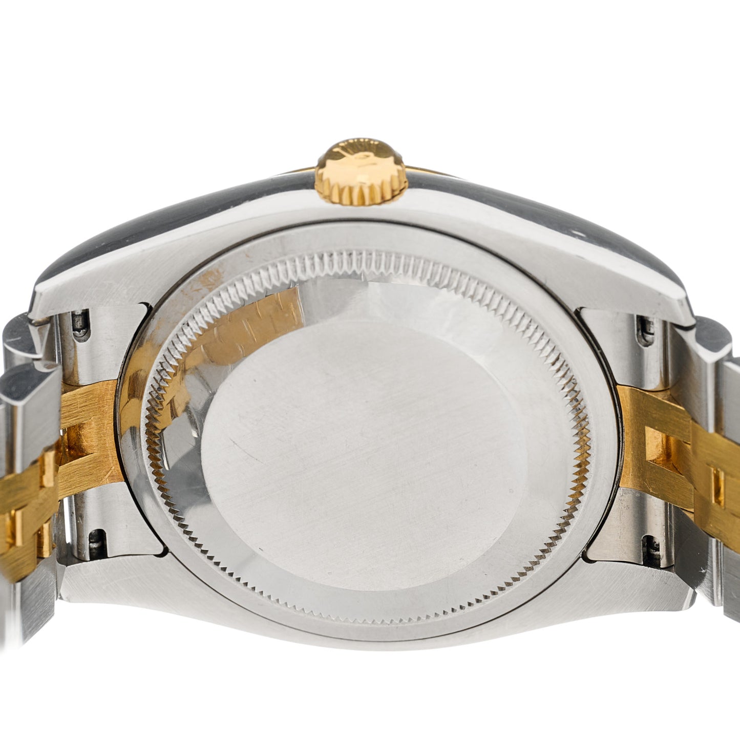Stainless Steel 18K Yellow Gold Diamond 36mm Oyster Perpetual DateJust Watch Silver Jubilee 116233
