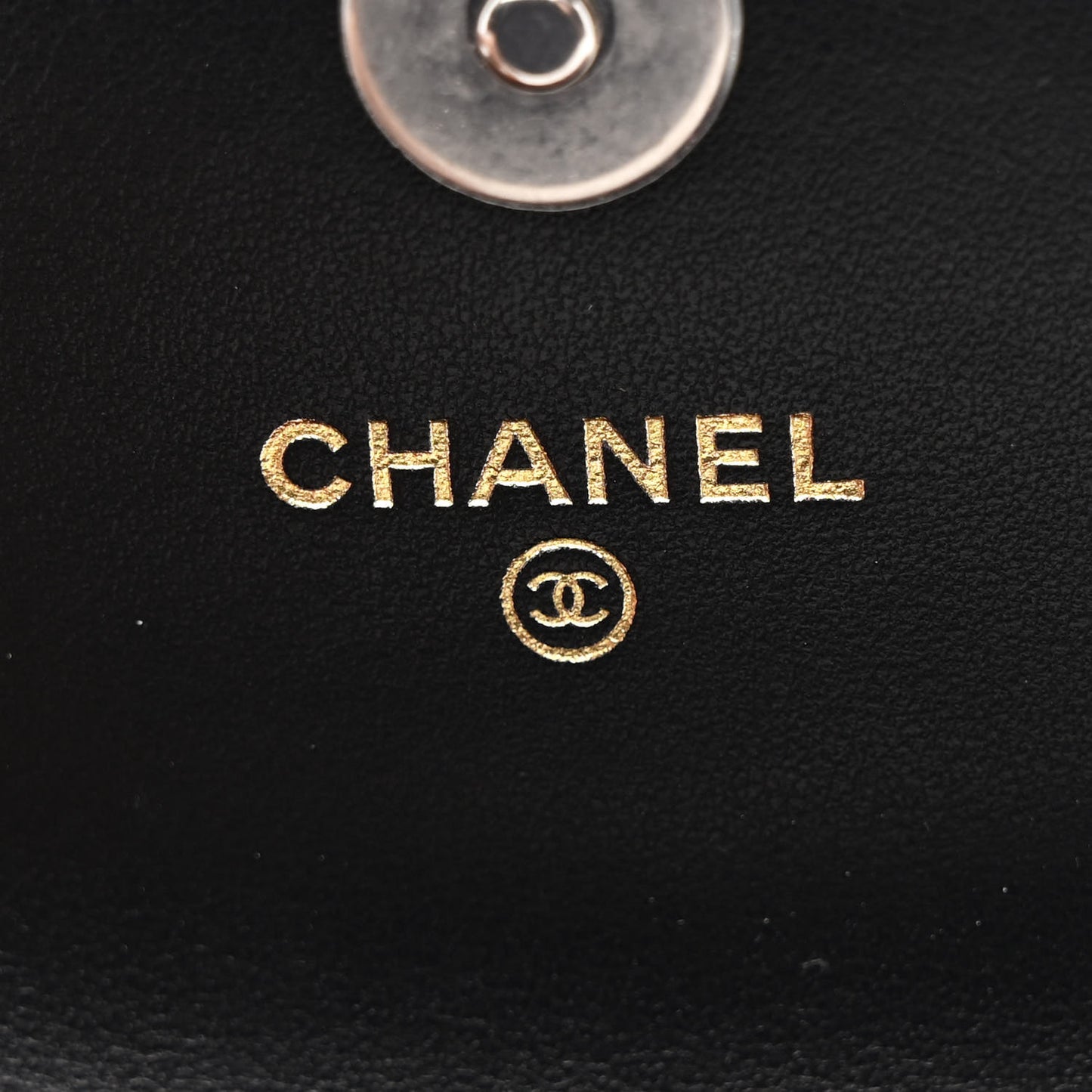 Lambskin Quilted Chanel 19 Flap Clutch Black