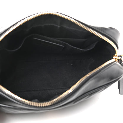 Saint Laurent Calfskin Matelasse Monogram Lou Camera Bag Black 8 of 13