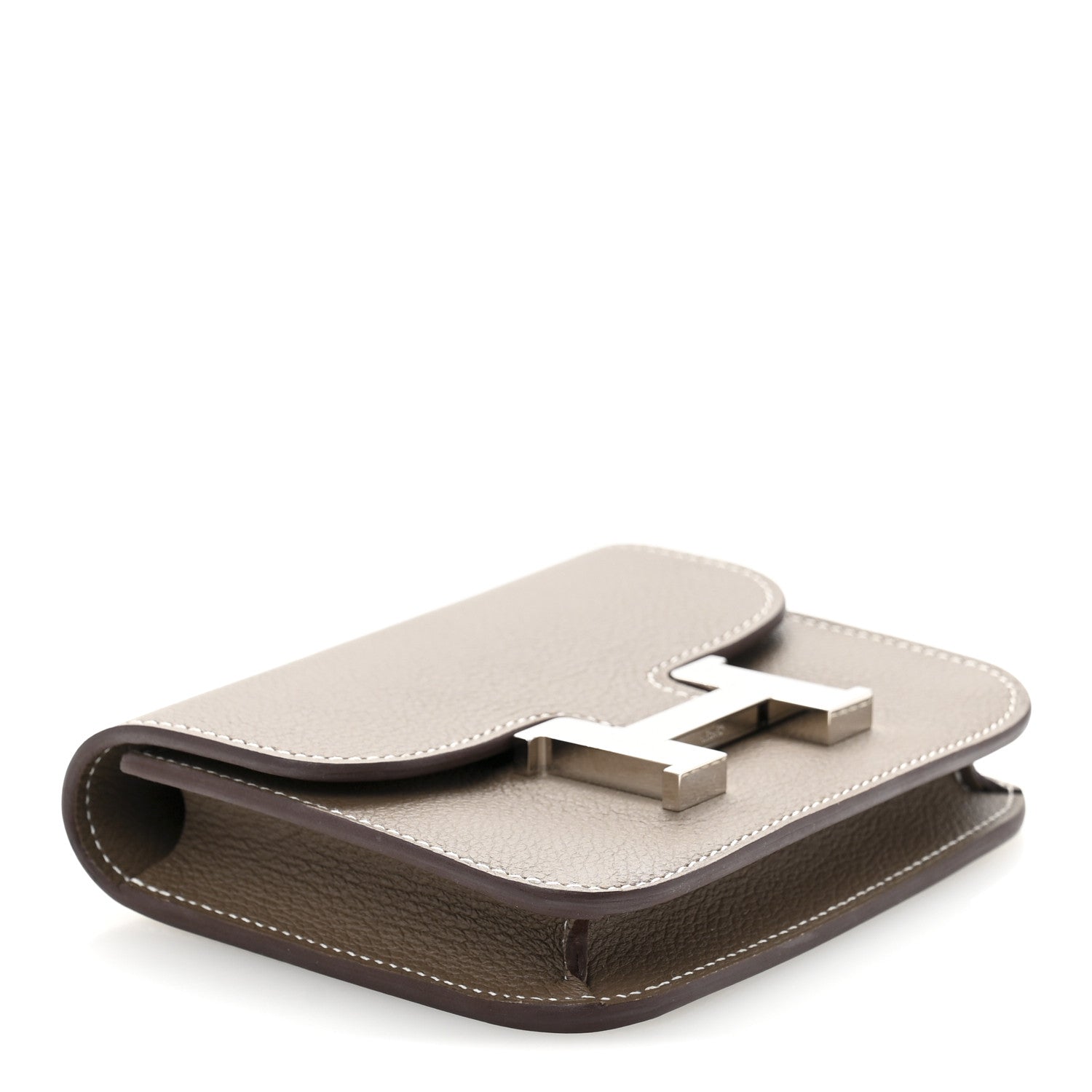 Hermes Evercolor Constance Slim Wallet Etoupe 5 of 10