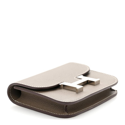 Hermes Evercolor Constance Slim Wallet Etoupe 5 of 10