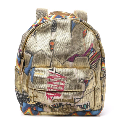 Chanel Graffiti Printed Canvas Street Spirit Backpack Multicolor 1 of 9