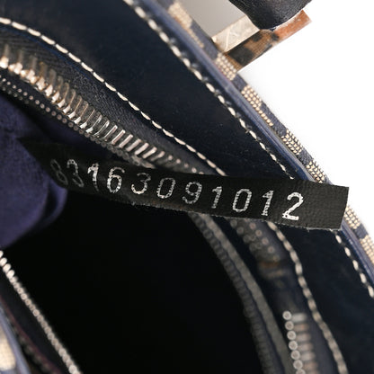 Fendi Zucca Boston Navy 7 of 10
