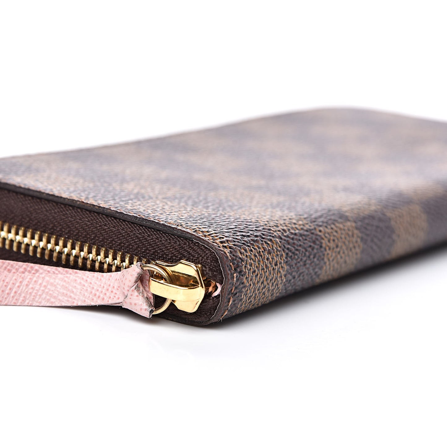 Damier Ebene Clemence Wallet Rose Ballerine