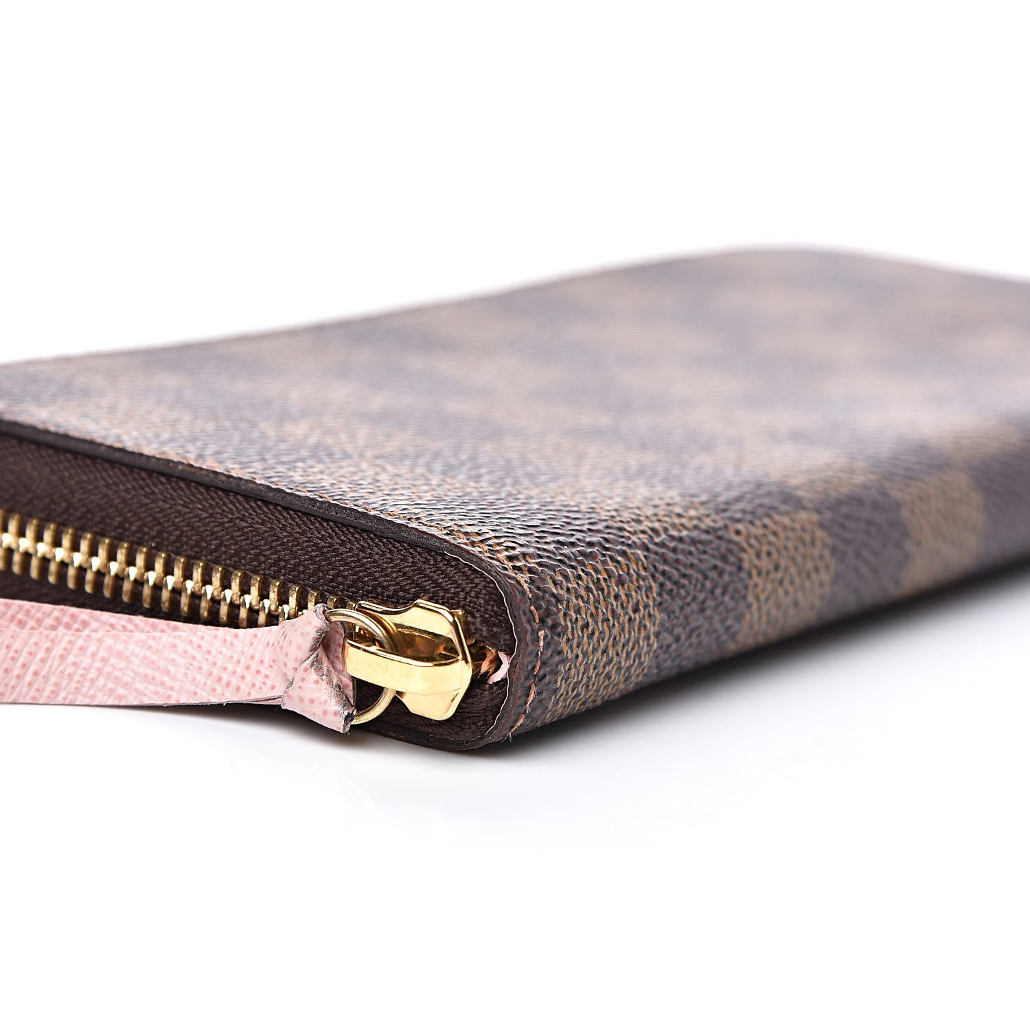 Louis Vuitton Damier Ebene Clemence Wallet Rose Ballerine 8 of 9