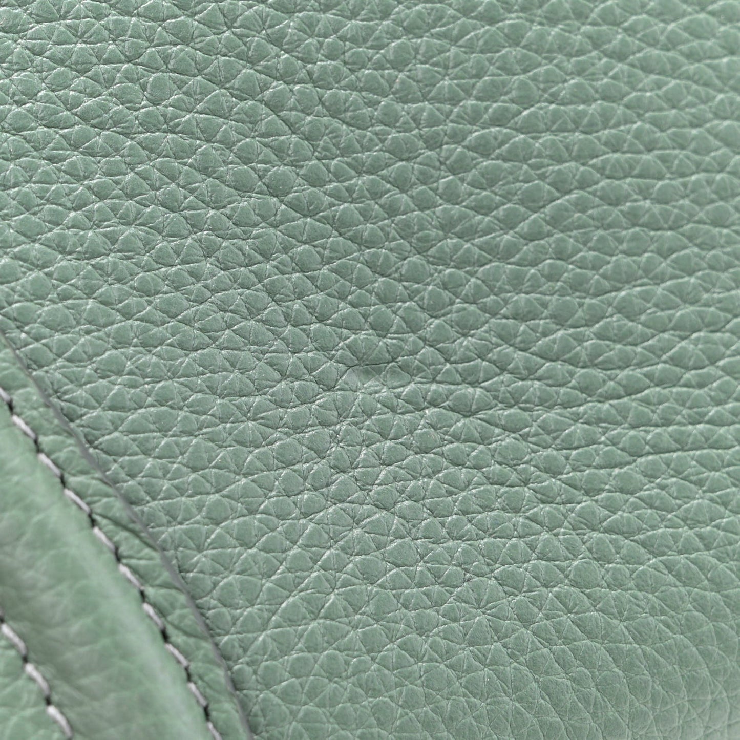 Drummed Calfskin Nano Luggage Celadon