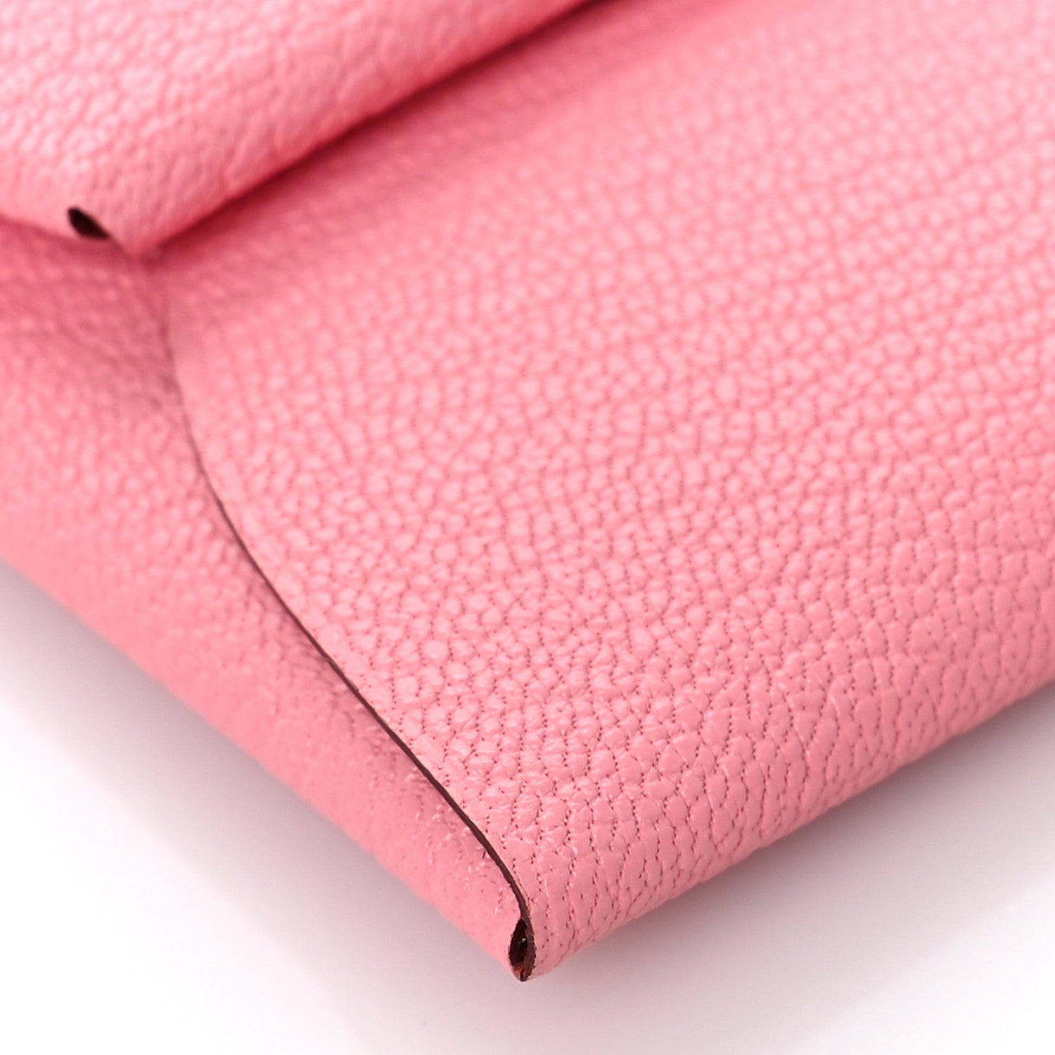 Hermes Chevre Mysore Verso Bastia Coin Purse Rose Confetti Brique 7 of 9