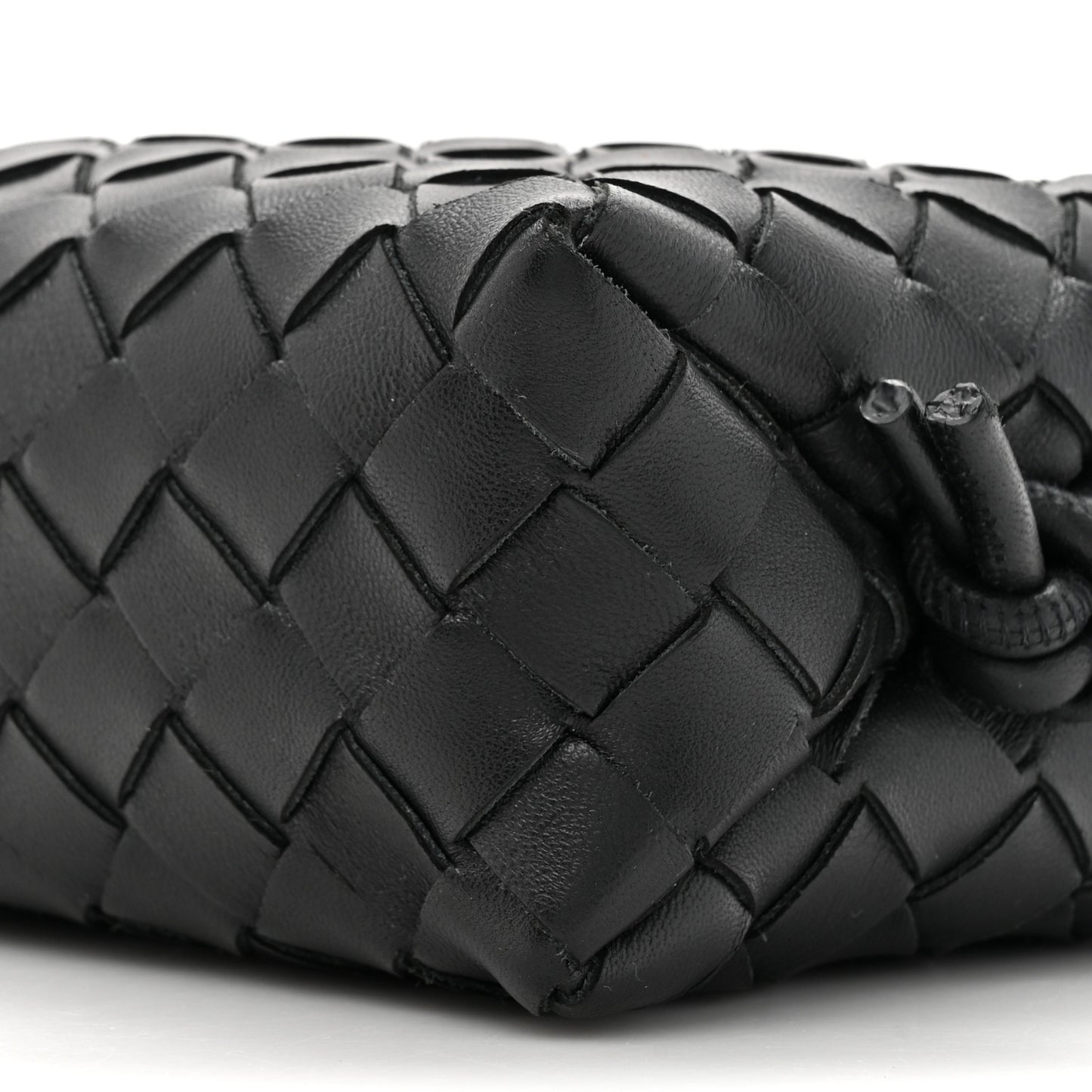 Nappa Intrecciato Mini Loop Camera Bag Black