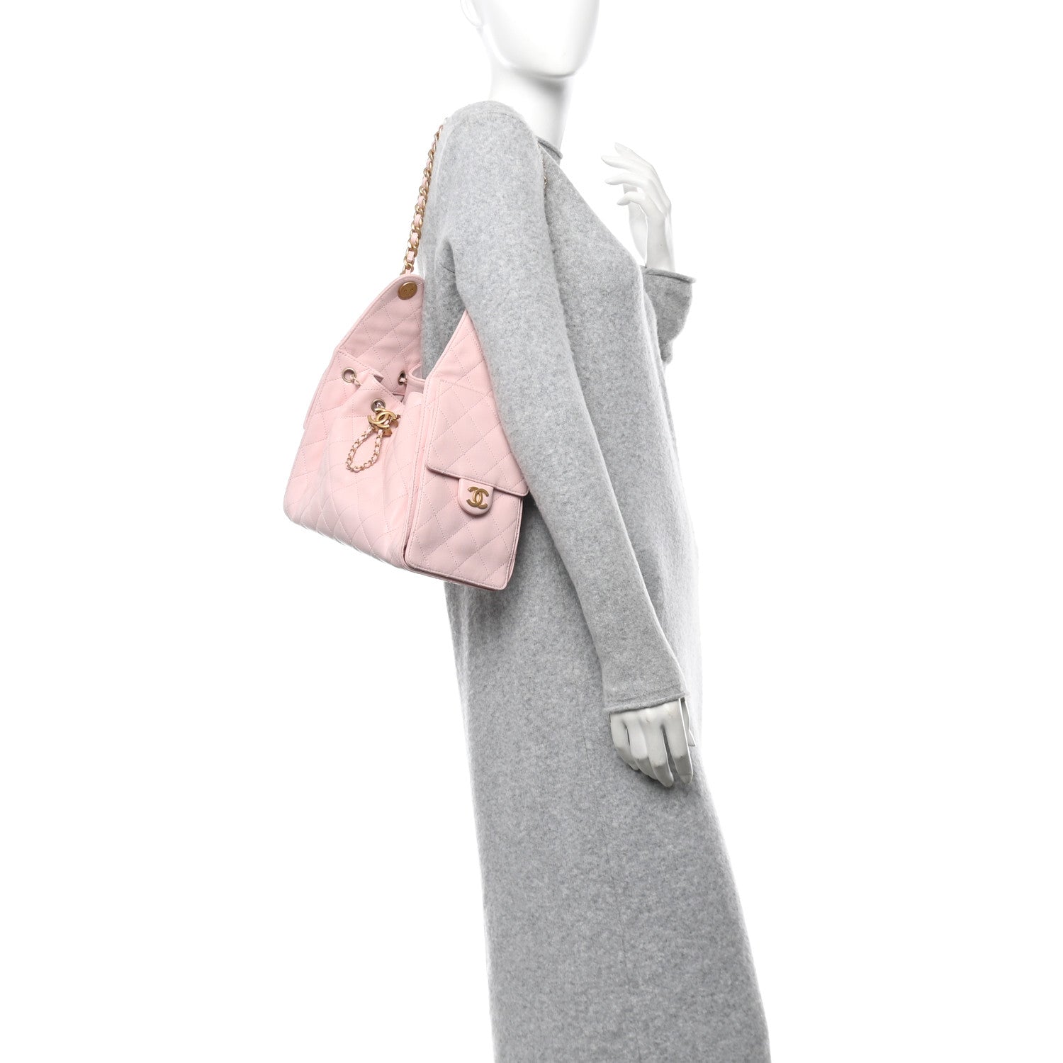 Chanel Caviar Quilted Small Chanel 25 Handbag Light Pink 2 of 10