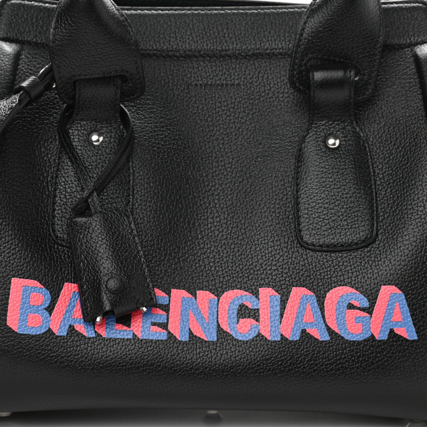 Grained Calfskin Monday Bowler S Black