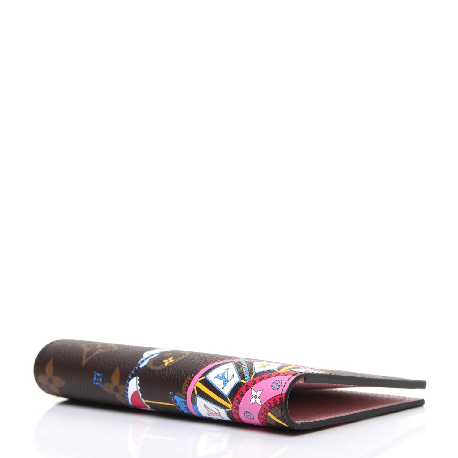 Louis Vuitton Monogram 2020 Christmas Animation Big Wheel Passport Cover Rose Ballerine 4 of 11
