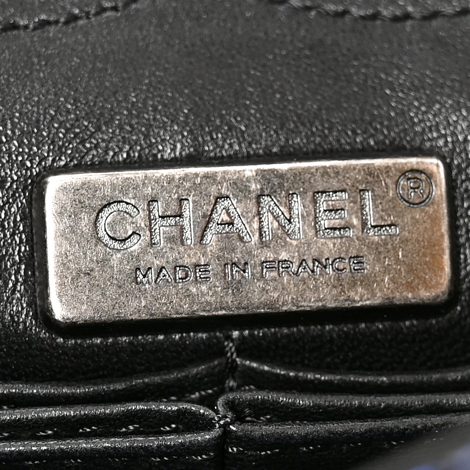 Chanel Metallic Snakeskin 2.55 Reissue 225 Flap Blue 6 of 11