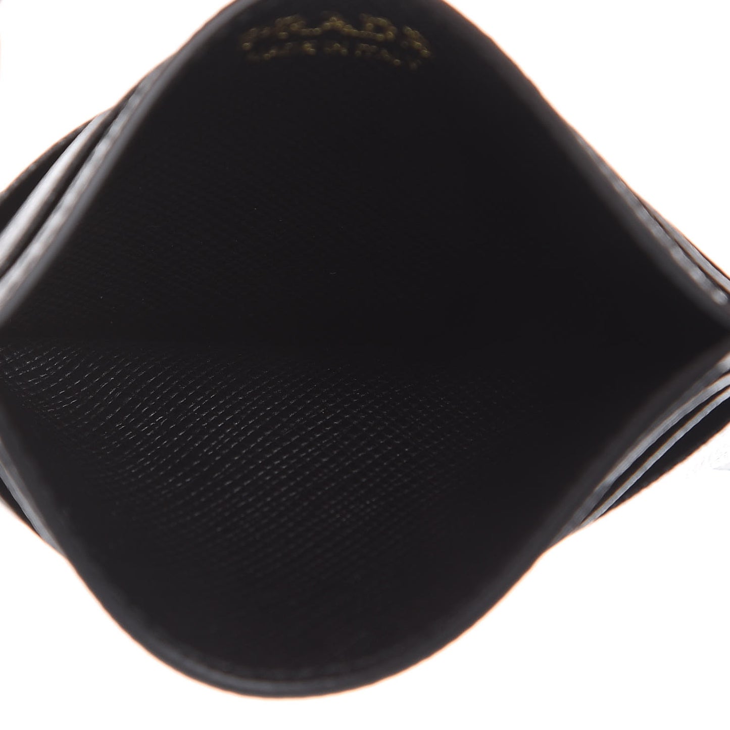 Saffiano Metal Card Holder Black