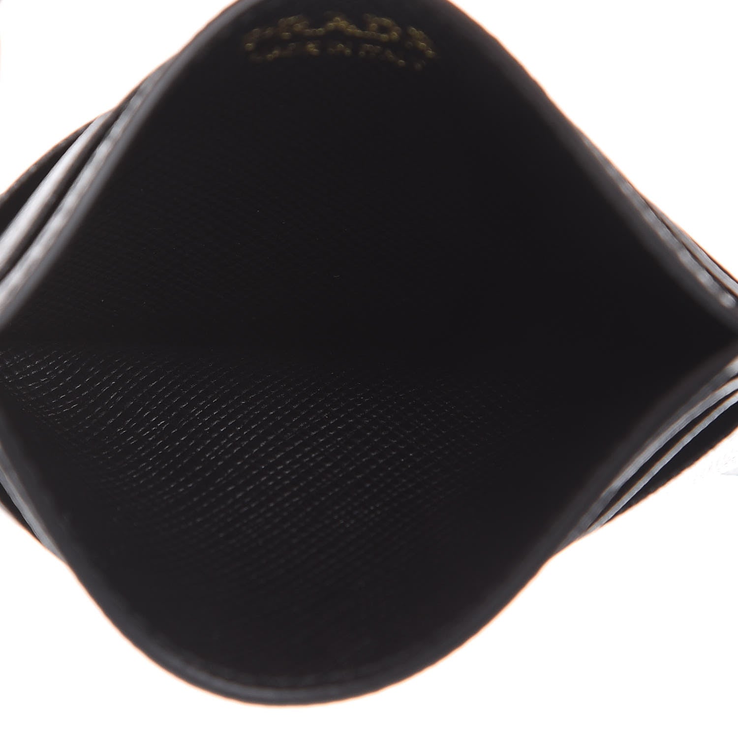 Prada Saffiano Metal Card Holder Black 5 of 7