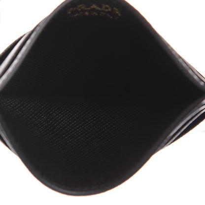 Prada Saffiano Metal Card Holder Black 5 of 7