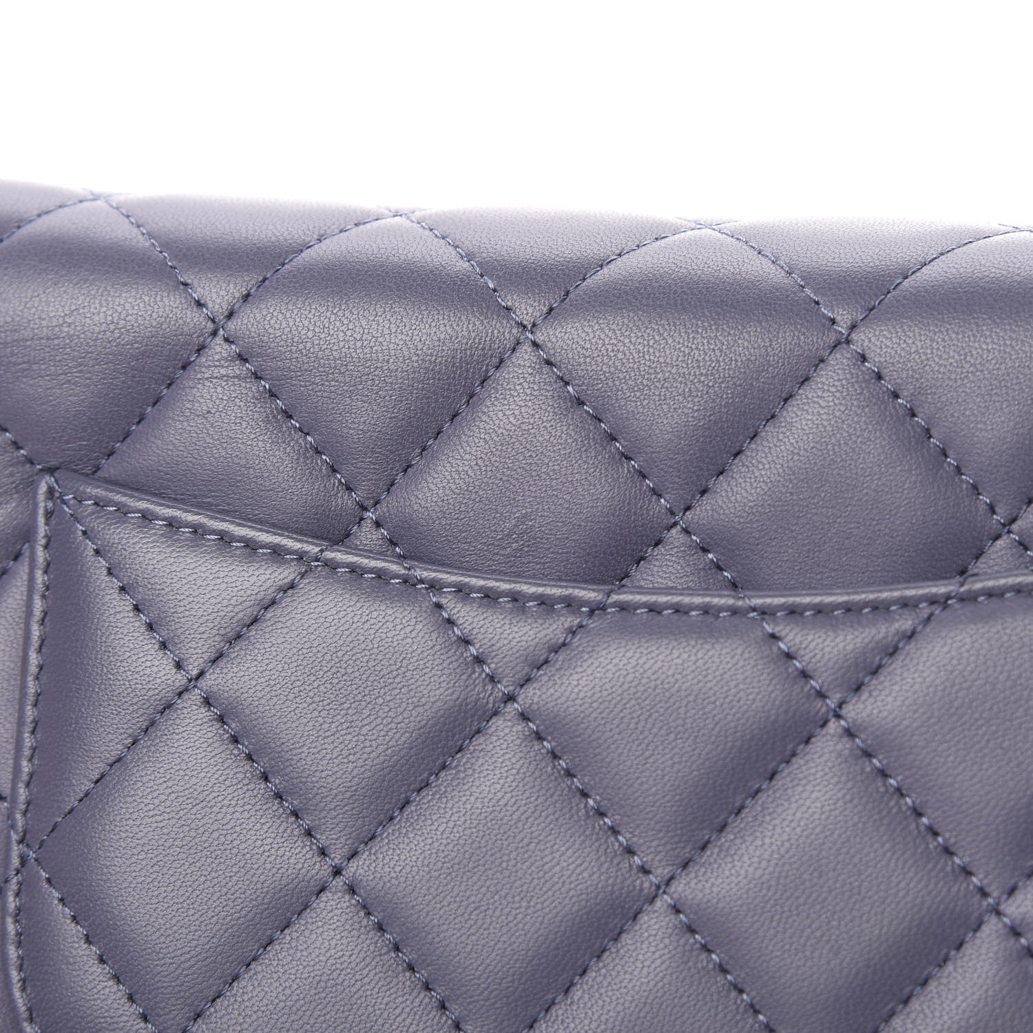 Chanel Lambskin Quilted Wallet On Chain WOC Purple 13 of 14
