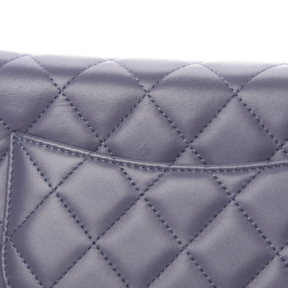 Chanel Lambskin Quilted Wallet On Chain WOC Purple 13 of 14