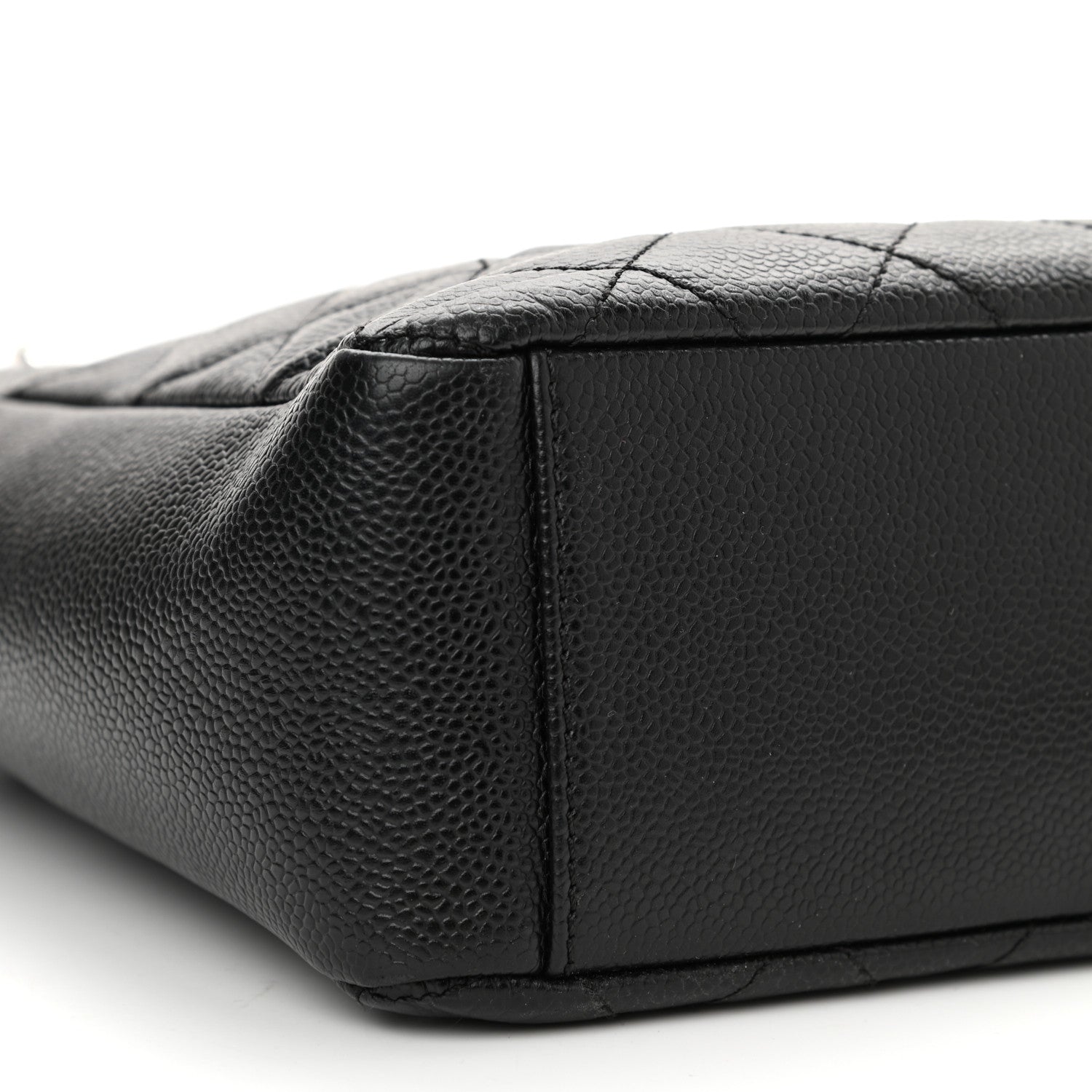 Chanel Caviar Quilted Petit Shopping Tote PST Black 9 of 10