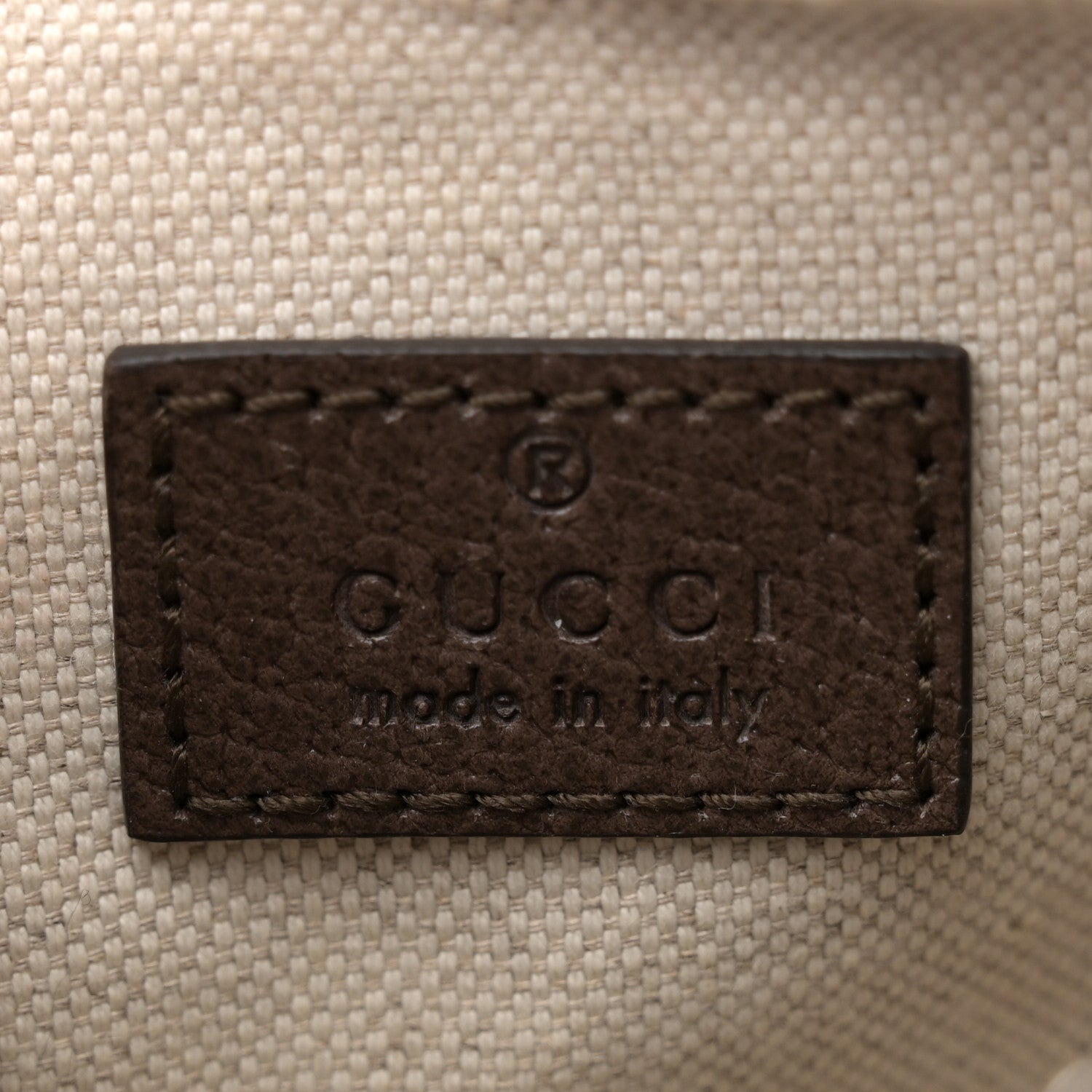 Gucci GG Supreme Monogram Textured Calfskin Web Small Attache Shoulder Bag Beige Ebony New Acero 6 of 13