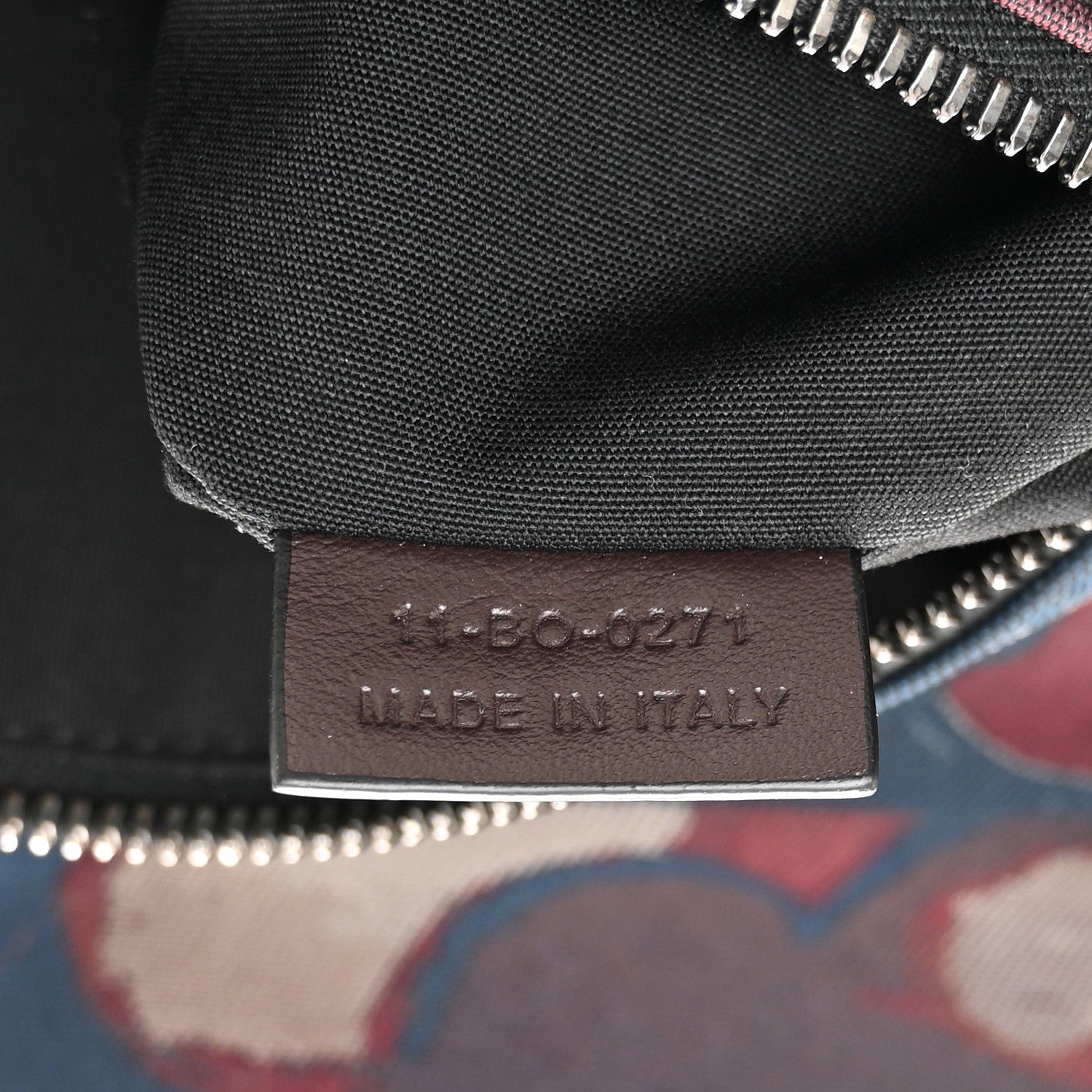 Christian Dior X PETER DOIG Denim Camouflage Saddle Bag Brown 7 of 10