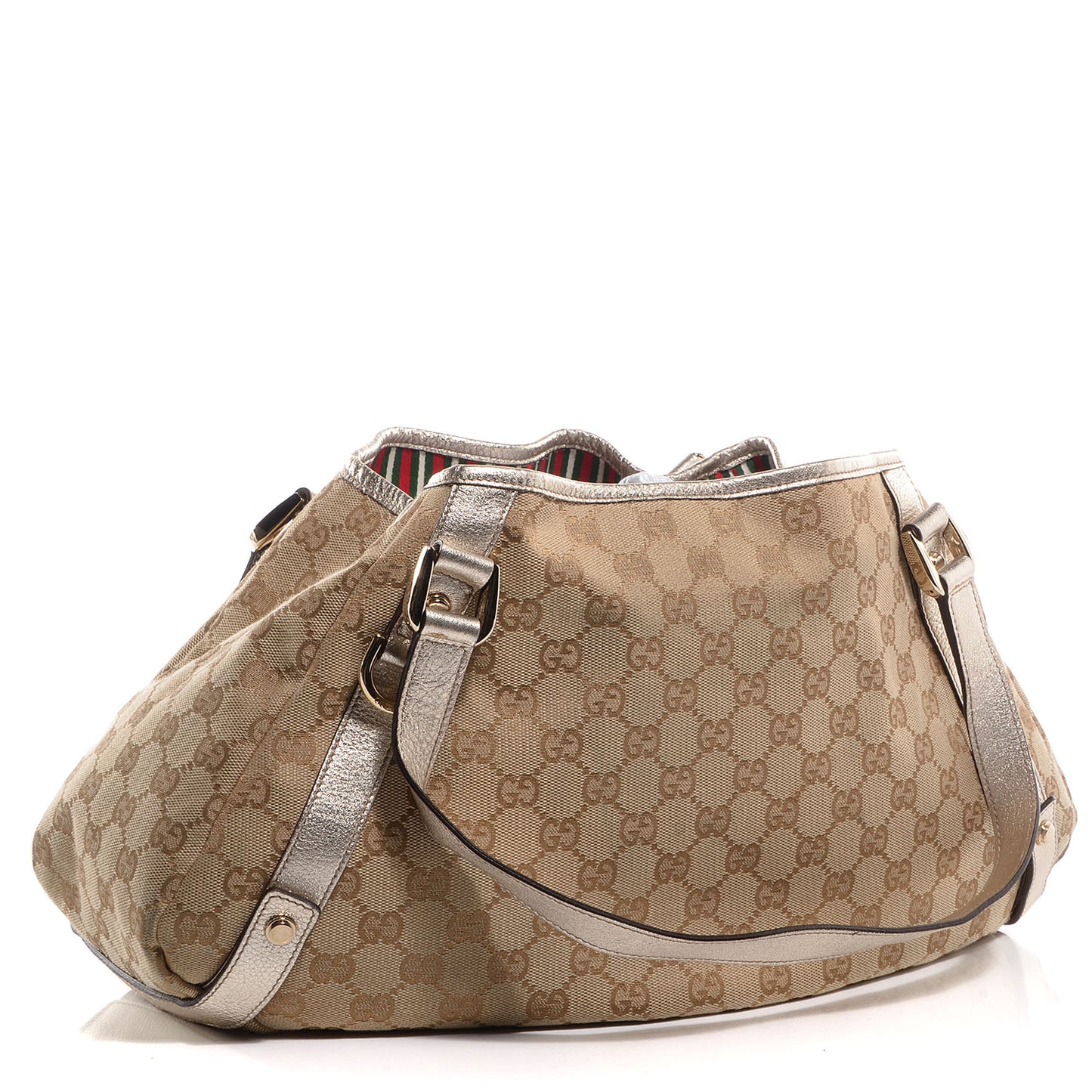 Monogram Medium Abbey Shoulder Bag Metallic