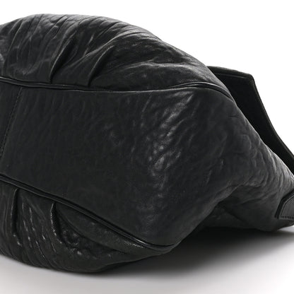 Fendi Crinkled Lambskin Mia Shoulder Flap Black 9 of 11