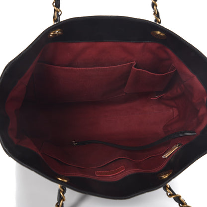 Chanel Glazed Calfskin Quilted Large Front Pocket Tote Black 5 of 12